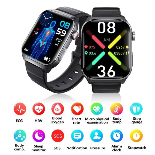 スマートウォッチ 日本製センサー 睡眠管理 呼吸率 血圧測定 血中酸素 高精度心拍数 歩数計 Line着信通知 消費カロリー 日本語説明書付き iphone/Android対応