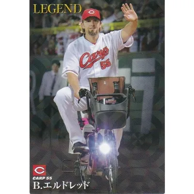 カルビー 2020プロ野球チップス第1弾 L-6 B.エルドレッド(広島) レジェンド引退選手カード