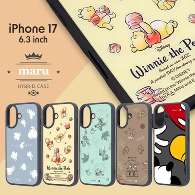アイフォン17 耐衝撃 ケース iPhone17 かわいい ディズニー ベイマックス くまのプーさん リロ&スティッチ ミッキーマウス アイフォーン17 アイホン17