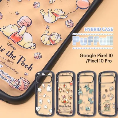 かわいい ディズニー 透明 ケース グーグルピクセル10 耐衝撃 カバー Google Pixel10 /10Pro ベイマックス くまのプーさん リロ&スティッチ チップ&デール