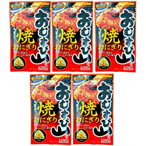 おむすび山 ふりかけ 焦がし醤油&たまり醤油 焼おにぎり 26g × 5袋