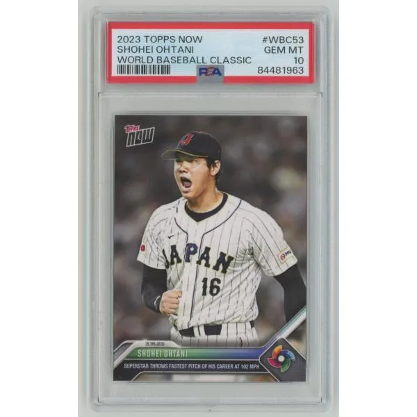 【PSA10 GEM MINT】大谷翔平 2023 Topps Now World Baseball Classic WBC 侍ジャパン 日本代表 2023年3月16日 #WBC53