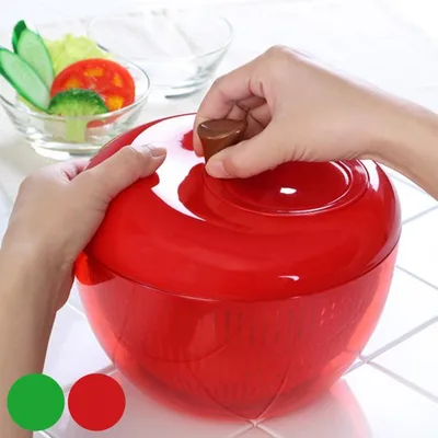 アップルサラダスピナー 野菜水切り器 りんご型 ( キッチン雑貨 キッチンツール キッチン用品 )