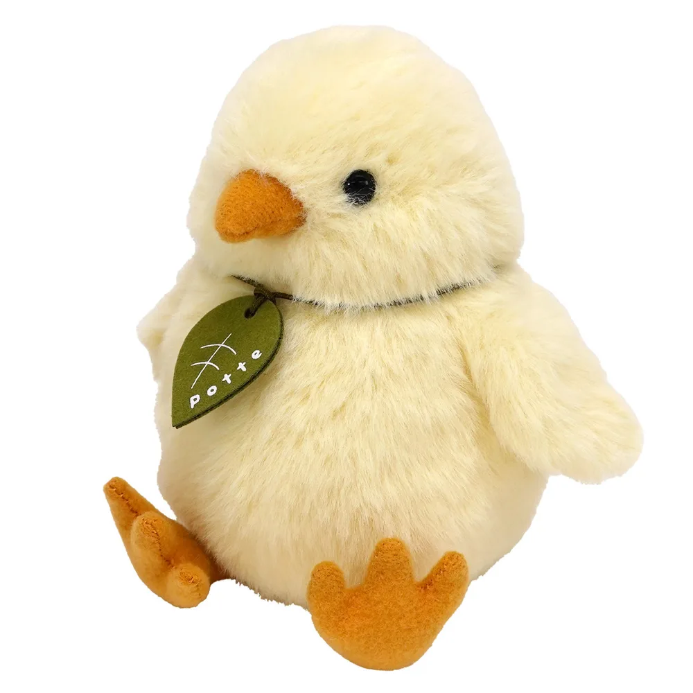 ぬいぐるみ potte ヒヨコ ( ヌイグルミ 動物 ひよこ 手のひらサイズ ふわふわ 雑貨 インテリア アニマル プレゼント かわいい )