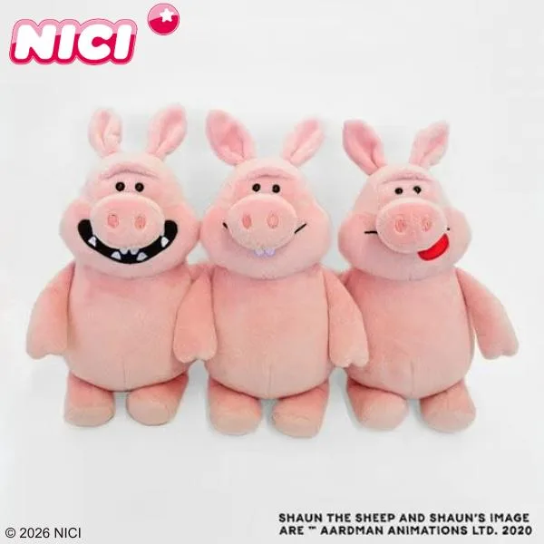 NICI イタズラブタ クラシック 25cm ぬいぐるみ ひつじのショーン ( ニキ ヌイグルミ ぶた ふわふわ アニマル グッズ かわいい キャラクター )