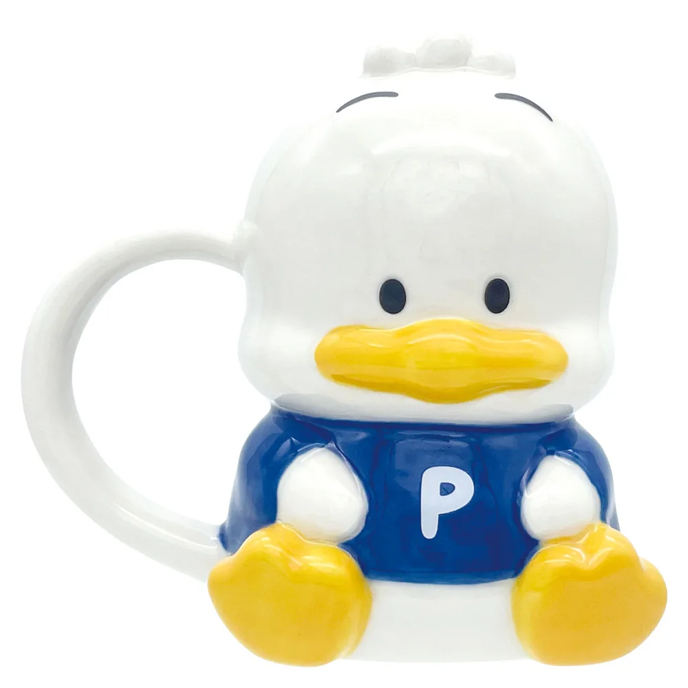 マグカップ ダイカットマグ あひるのペックル ( マグ マグコップ カップ 食器 キャラ キャラクター 磁器 )