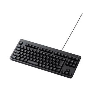 エレコム 有線キーボード メンブレン式 コンパクトサイズ ブラック メーカー在庫品