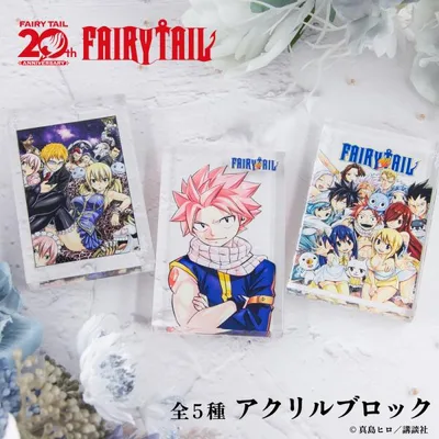 FAIRY TAIL 原作 アクリルブロック アニメ グッズ かわいい
