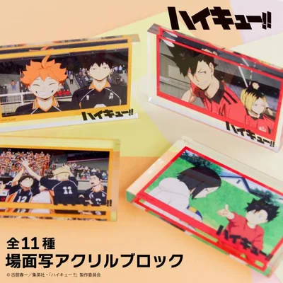 劇場版ハイキュー!! ゴミ捨て場の決戦 場面写アクリルブロック アニメ グッズ かわいい