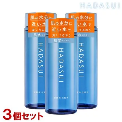 HADASUI 肌水 スキンローション (保湿液) 400mL×3個セット 弱酸性 化粧水 ファイントゥデイ(Fine Today) 送料込
