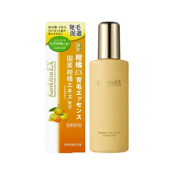 YANAGIYA Medicinal Citrus EX Hair Growth Essence (ตัวแทนการเจริญเติบโตของเส้นผมหนังศีรษะ) ยากึ่งยา 180ml YANAGIYA