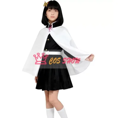 鬼滅の刃 子供服 栗花落 カナヲ(つゆり かなを)コスプレ衣装 子供用 キッズ 仮装 誕生日 プレゼント イベント ステージ 文化祭 パーティー ハロウィン