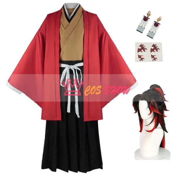 鬼滅の刃 戦国時代の剣士 継国縁壱 つぎくによりいち コスプレ衣装 和服 着物 cosplay 仮装 イベント ステージ服 舞台 ハロウィン クリスマス 学園祭