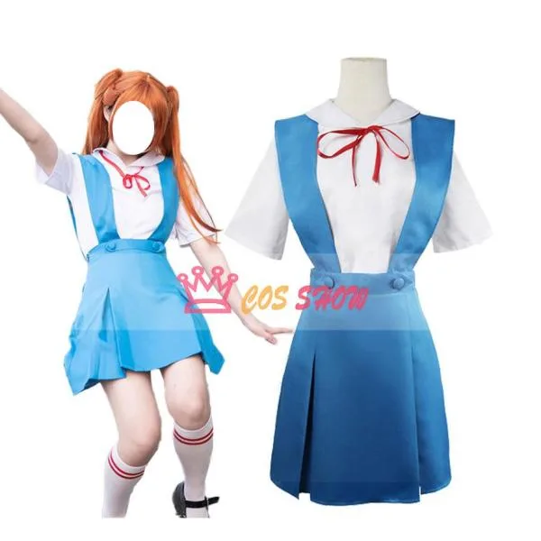 新世紀エヴァンゲリオン 綾波レイ 惣流・アスカ・ラングレー コスプレ衣装 制服 cosplay 仮装 イベント ステージ服 舞台 ハロウィン クリスマス 学園祭