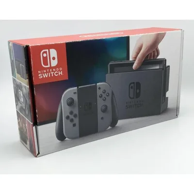 【中古 動作確認済】 Nintendo Switch 本体 (ニンテンドースイッチ) 【Joy-Con (L) / (R) グレー】