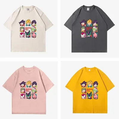 子供服大人服 ドラゴンボール Q 版アニメ 半袖 T シャツ メンズ・キッズ 学生向け 孫悟空・ベジータ・ブウ・ピッコロ トップス