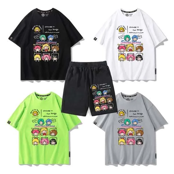 美少女戦士セーラームーン ガールズ半袖 T シャツ 夏服 セーラームーン 月野うさぎ グッズ キッズウェア トレンド