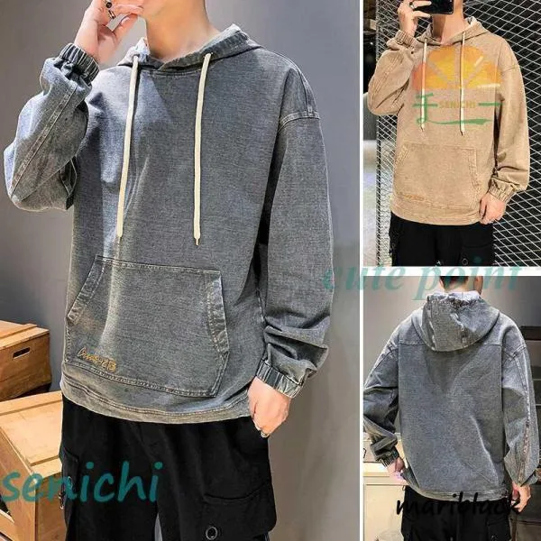 パーカー メンズ 長袖 大きいサイズ パーカー デニムパーカー レディース オシャレ 春服 パーカー デニム