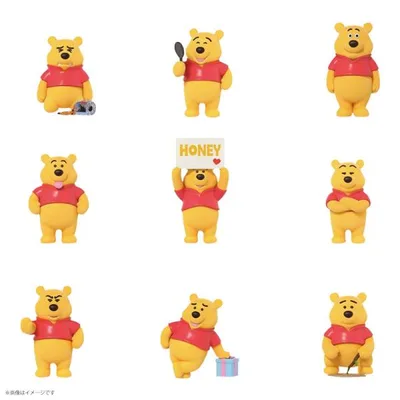 52TOYS BLINDBOX プーさん ファニーフェイス 1BOX8個セット ディズニー Disney フィギュア ソフビ コレクション トイ かわいい アートトイ