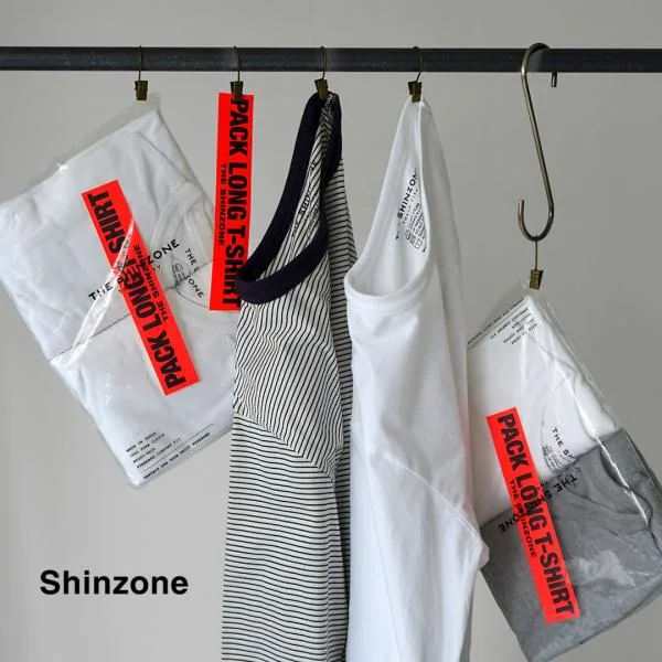 SHINZONE(シンゾーン) パック ロングスリーブTシャツ 24AMSCU04 日本製 / レディース ロンT 長袖 2枚組 PACK LONG SLEEVE TEE