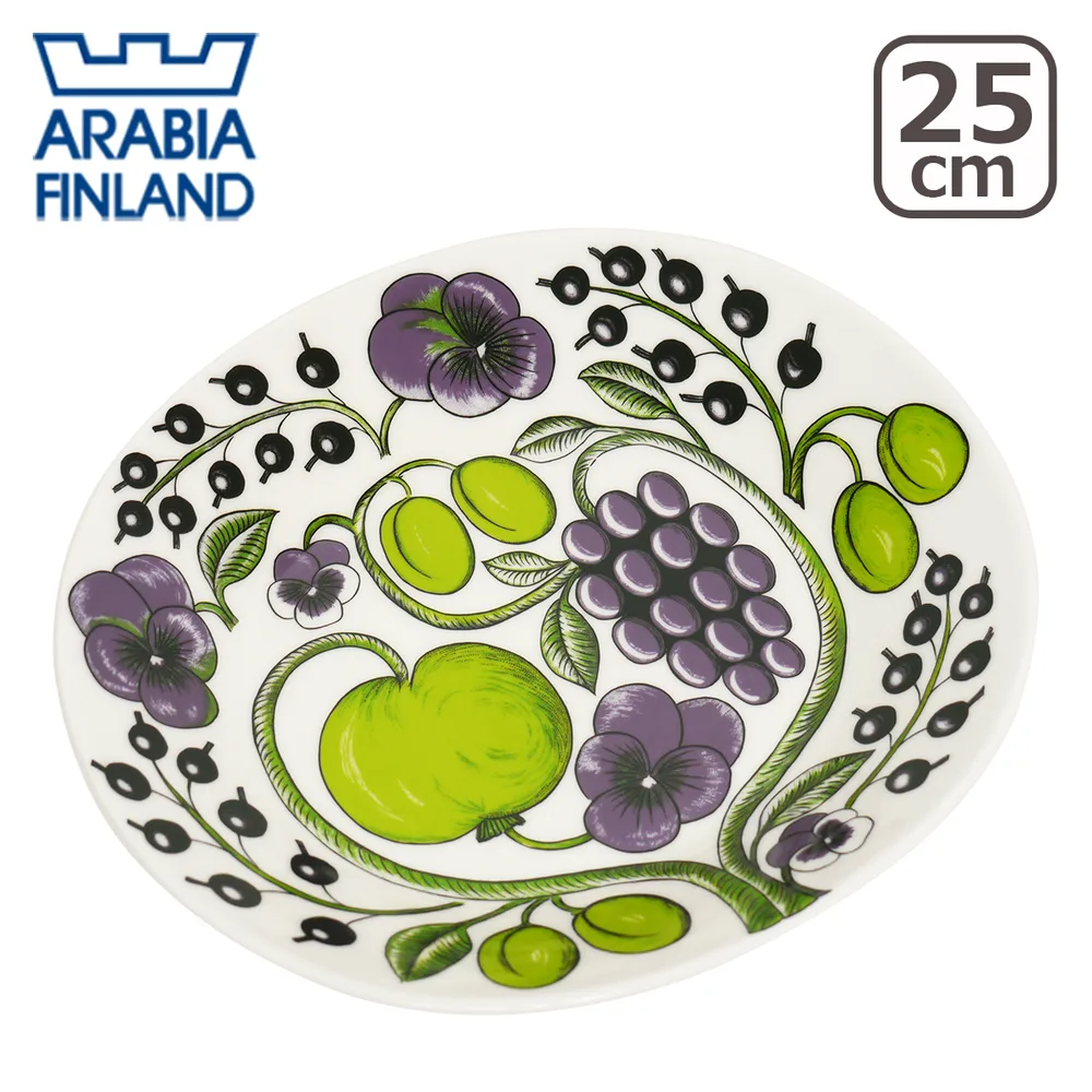 【並行輸入品】アラビア パラティッシ パープル オーバルプレート 25cm Arabia Paratiisi Purple 食器 皿