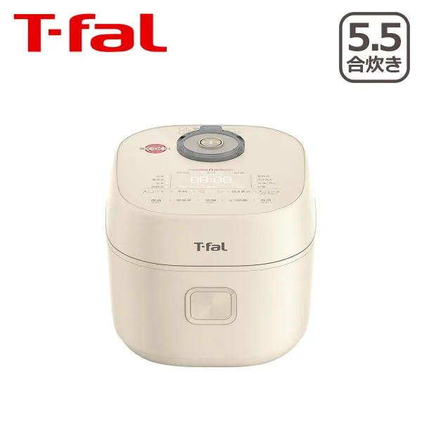 ティファール ザ・ライス 遠赤外線IH炊飯器 エッセンシャル 5.5合炊き アイボリー RK9102J0 高火力IH 遠赤外線 炊飯ジャー キッチン家電 T-fal