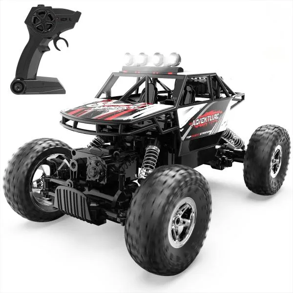 ラジコン ラジコンカー オフロード 子供 DEERC 屋外 4WD 四輪駆動RCカー 1/16 速い 車おもちゃ 操作時間90分 2.4GHz 防振 誕生日 贈り物 クリスマスプレゼント