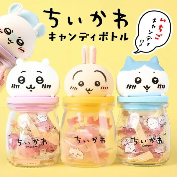 ちいかわ キャンディボトル ハチワレ うさぎ モモンガ キャラクター キャンディー ちーかわ 飴 キャンディ お菓子 キャラクターお菓子 tz_