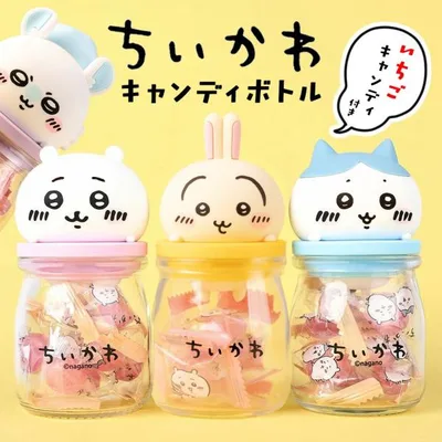 ちいかわ キャンディボトル ハチワレ うさぎ モモンガ キャラクター キャンディー ちーかわ 飴 キャンディ お菓子 キャラクターお菓子 tz_