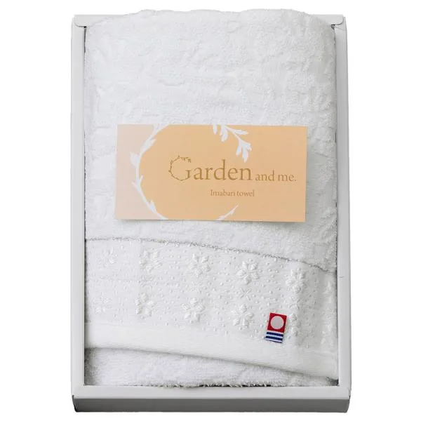 今治 Garden&me フェイスタオル1P G-50100 御挨拶 内祝い 出産内祝い 結婚内祝い 粗品 お返し 御礼 割引 景品 品物 写真入り メッセージカード のし 爆買