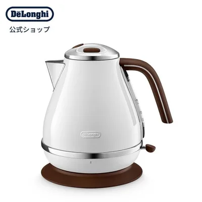 電気ケトル デロンギ アイコナ・ヴィンテージ アンティークホワイト KBOV1240J-WH 電気ケトル delonghi 公式 電気ケトル おしゃれ ケトル 湯沸かしケトル