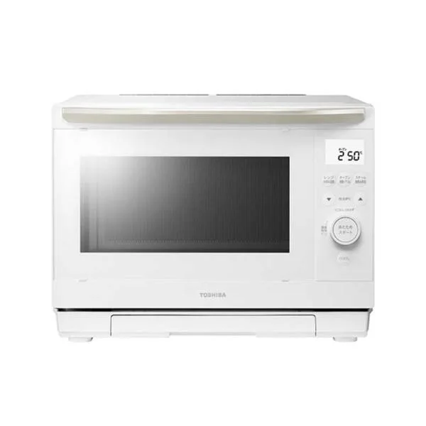 東芝 TOSHIBA 過熱水蒸気オーブンレンジ 26L フラット 石窯ドーム ハイアングル赤外線センサー ホワイト ER-D90C-W
