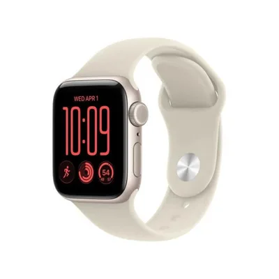 【ラッピング可】【即日発送】【新品】Apple アップル Watch SE 3 GPSモデル 40mm MJKR4J/A スターライトアルミニウムケース/サンドスポーツバンド S/M