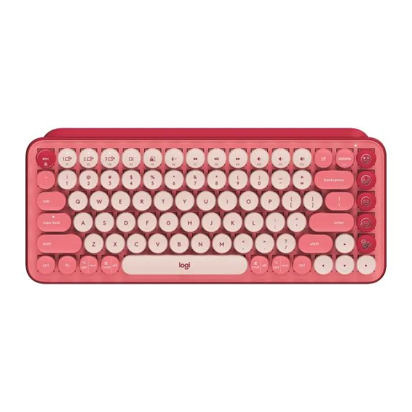 爆買 Logitech Pop Keys Rose メカニカル ワイヤレス キーボード ローズ 英語配列 bluetooth Logi Bolt Unifying非対応 一年間保証輸入品
