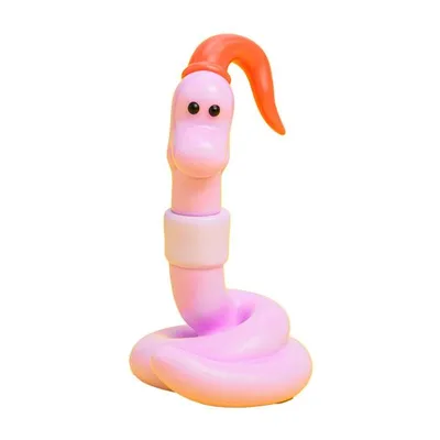 送料無料◆中空工房 『HOMIES』 Warm Worm (pink color) ケンエレファント ソフビ フィギュア 【10月予約】