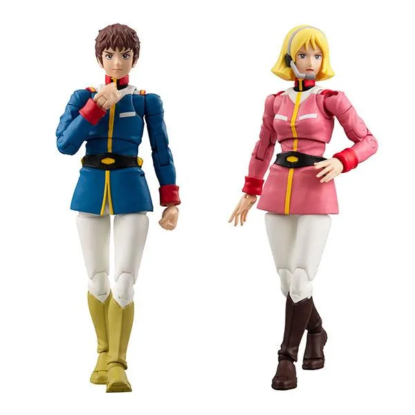 送料無料◆G.M.G. COLLECTION 機動戦士ガンダム 地球連邦軍 2種セット (16 アムロ・レイ 制服Ver./17 セイラ・マス 制服Ver.) メガハウス 【12月予約】