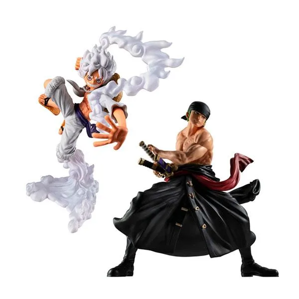 送料無料◆WALLSTAR ONE PIECE ワンピース 2種セット (モンキー・D・ルフィ ギア5/ロロノア・ゾロ) メガハウス フィギュア 【2月予約】