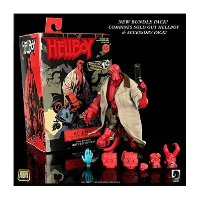 送料無料◆ボスファイトスタジオ 『ヘルボーイ』 ヘルボーイ 1/12 バンドルパック Box Full of Evil ver 完成品可動フィギュア 【未定予約】
