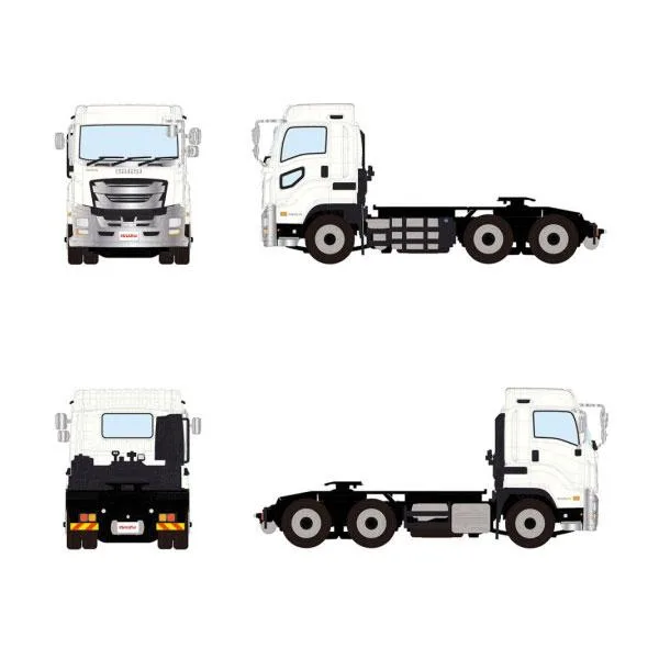送料無料◆WSI MODELS 1/50 Isuzu いすゞ ギガ フルキャブ ミドルルーフ ホワイト ミニカー 01-5587 【未定予約】