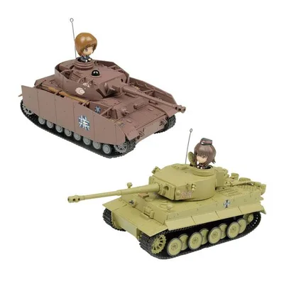 送料無料◆プラッツ 1/64 『ガールズ&パンツァー』 RCバトル戦車道シリーズ 2種セット (IV号戦車H型/ティーガーI) RC完成モデル セット商品 【11月予約】