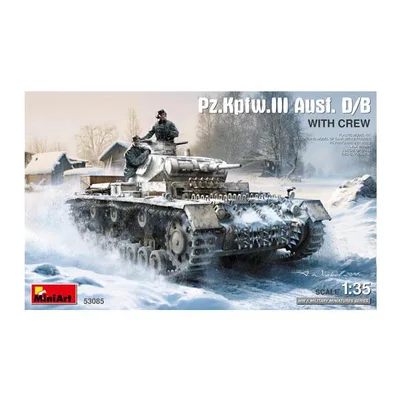 送料無料◆ミニアート 1/35 III号戦車 D/B型 w/クルーフィギュア2体 プラモデル MA53085 【10月予約】
