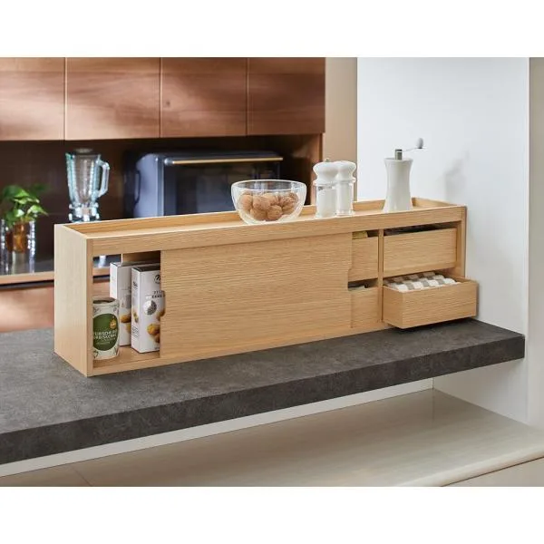 キッチン収納 ≪引き出しタイプ 幅60cm≫Mihas/ミハス薄型カウンター上収納庫 キッチン用品収納 シンク 水周り H04622 ディノス