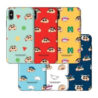 iPhone Air 17 Pro Max 17e 16e 16 15 14 13 12 mini クレヨンしんちゃん バンパー型 2重構造 ケース iPhone17 iPhone16e iPhone16 iPhone15 iPhone14 iPhone13