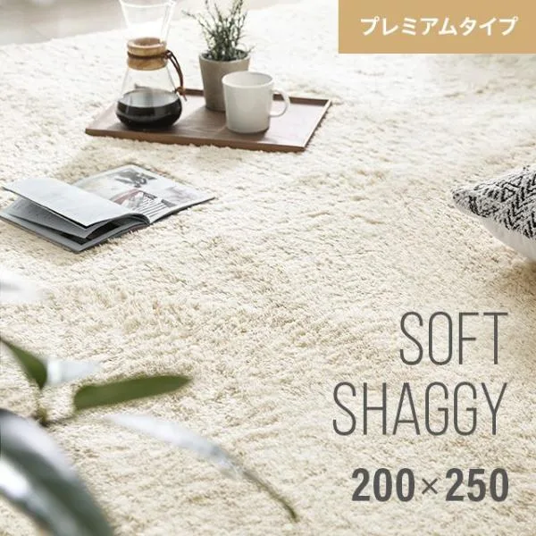 ラグ シャギーラグ 洗える 200×250 プレミアムタイプ マイクロファイバーシャギー 北欧 Z4糸 ラグマット カーペット 冬用 夏用 rug 爆買