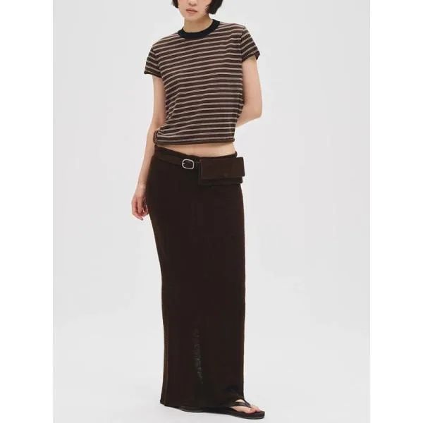 トゥデイフル TODAYFUL 2027springsummer ボトムス Miniboucle Knit Skirt 3月上旬〜下旬予約 ミニブークレニットスカート ロング丈