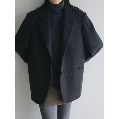 アンヌーク anuke 2026Prefall アウター Herringbone Wool Jacket ヘリンボーンウールジャケット 長袖 ミドル丈 26秋冬 62620104