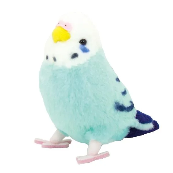 りくのなかまたち ことりのね セキセイインコBL 180090 吉徳 インコ 鳥 小鳥 ぬいぐるみ 人形 マスコット ふわふわ もふもふ もこもこ ブルー 青