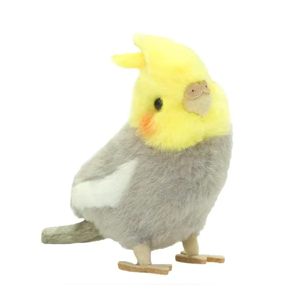 りくのなかまたち ことりのね オカメインコ グレー180097 吉徳 インコ 鳥 小鳥 ことり 冠羽 ぬいぐるみ 人形 マスコット ふわふわ もふもふ