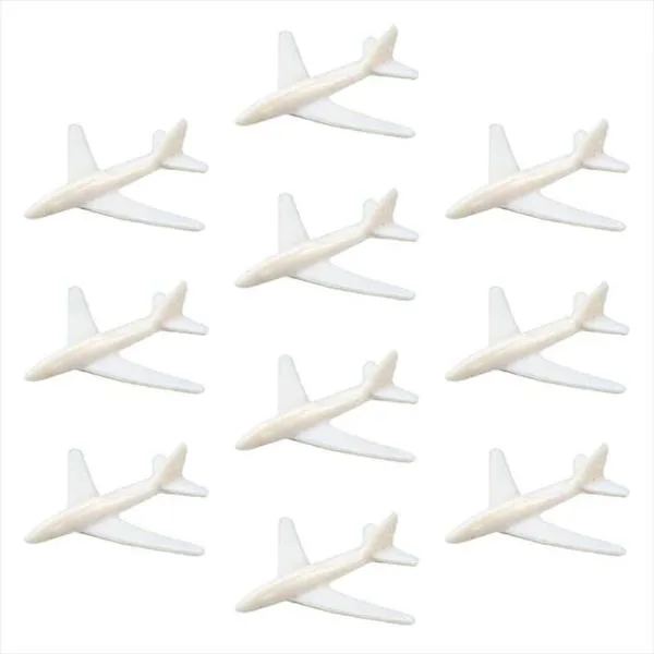 ジオラマ模型 飛行機 白 1/2000 10個組 工作 クラフト ホビー アーテック 58577