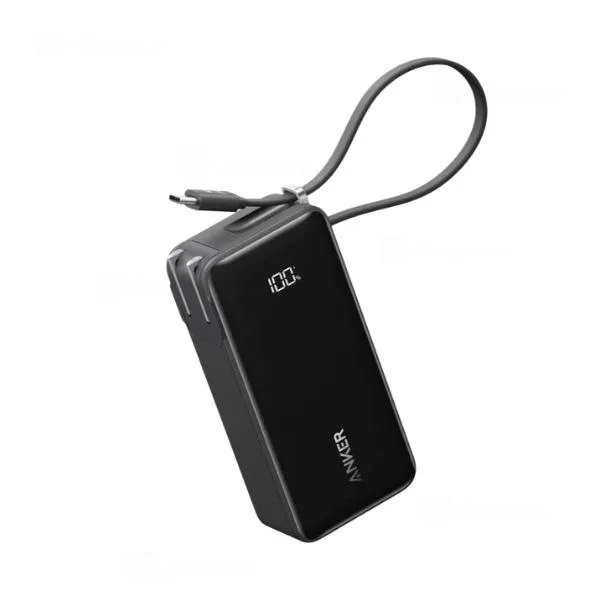 アンカー モバイルバッテリー 10000mAh Fusion Built-In USB-C ケーブル Anker Power Bank A1637N11 ブラック Anker